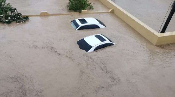 A Shahin-ciklon pusztítása Omán északi részén (2021.10.04.)