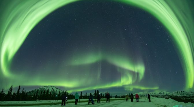 Aurora Borealis Alaszka felett is (2021.10.12)