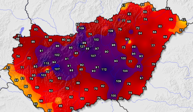 Új országos és egyben fővárosi napi szélrekord (2022.01.30.)