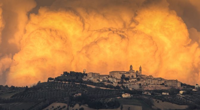 Cumulonimbus az Adriai-tenger felett (2022.02.17.)